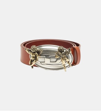 Ceinture 3,5 cm en cuir avec boucle Oval D chérubin Diesel