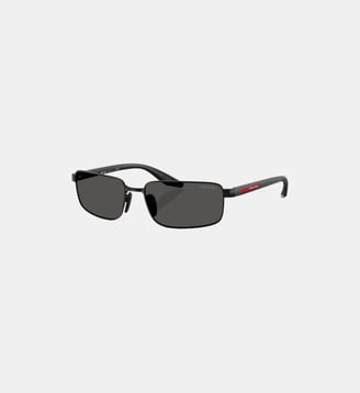 Lunettes de soleil Rectangulaire PS B54S - Prada Linea Rossa - Noir