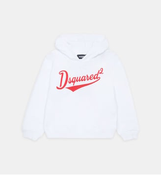 Sweat à capuche avec logo - Dsquared2 - Blanc
