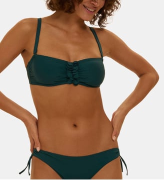 Haut de maillot de bain bandeau mousse avec armatures - Emeraude - Simone Pérèle - Vert