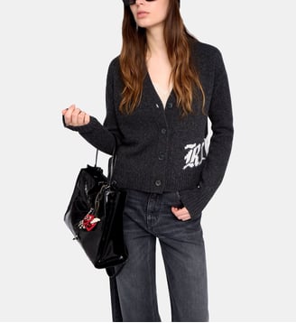 Cardigan Masy 100% Laine Mérinos - Zadig&Voltaire - Anthracite