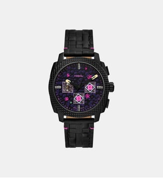 Montre  Minecraft Violet LE1252 - Fossil - Noir