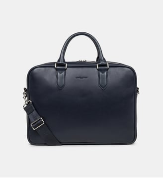 Porte documents Milano Gentlemen en cuir - Lancaster - Bleu