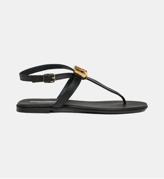 Sandales avec logo - Dsquared2 - Noir