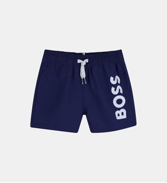 Short de bain - BOSS Kidswear - Bleu cargo