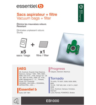 Sac aspirateur EB1000 - Essentiel B - Standard