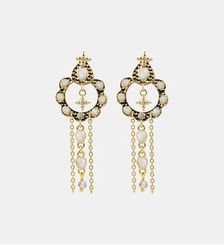 Boucles d'oreilles pendantes ADRYA - Hipanema - Blanc
