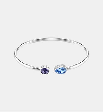 Bracelet-jonc Chroma, Métal rhodié - Swarovski - Multi colored et rhodium plated