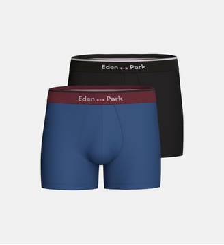 Boxer uni Eden Park - Eden Park - Bleu et noir