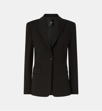 Veste cintrée en maille roma - Pinko - Limousine noire