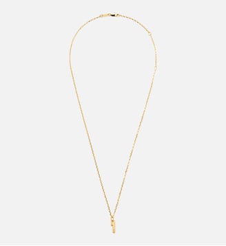 Collier Martelé Doré Pendentif "1" unisexe en Laiton - AMI Paris - Or