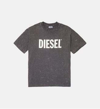T-shirt avec logo - Diesel Kids - Gris moyen