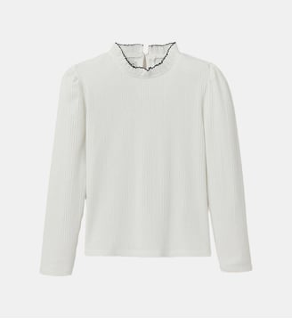 Sous-pull en coton biologique - Collection Junior - Cyrillus - Écru