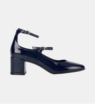 Babies Sofia Cuir Brillant Bleu Navy - Bons Baisers - Navy