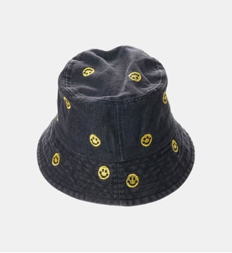 Chapeau bob avec motifs brodés BOBO - Wild - Noir