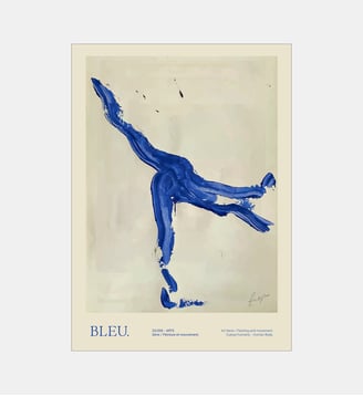 Poster   Bleu - The Poster Club x Lucrecia Rey Caro - Poster & Frame - Bleu
