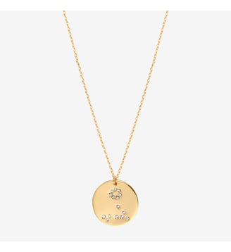 Collier doré poisson - galaxie - Poisson - Caroline Najman - Cristal blanc