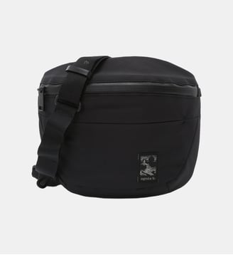 sac bandoulière en nylon vert - Agnès b. - Noir