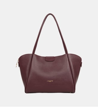 Sac cabas Ida en cuir - Lancaster - Bordeaux foncé