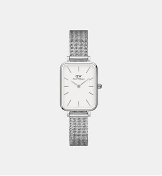 Montre Quadro Blanc DW00100438 - Daniel Wellington - Argenté