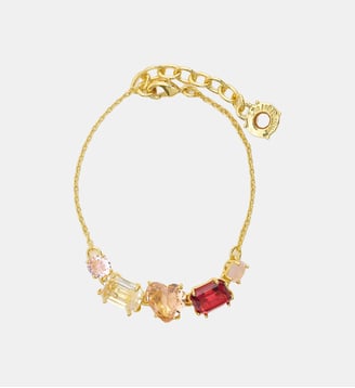 Bracelet fin cinq pierres La Diamantine Rosa Centifiola - Les Néréides - Rose