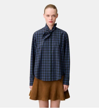 Chemise popeline col foulard Claudie Pierlot