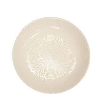 Grande Assiette Creuse 21 Cm - Modulo Nature - Degrenne - Kaolin