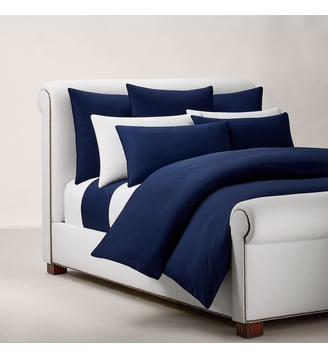 Housse de couette en percale de coton - Ralph Lauren Home - Bleu marine