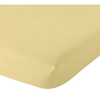 Drap Housse Influence Percale - Dodo - Jaune pâle
