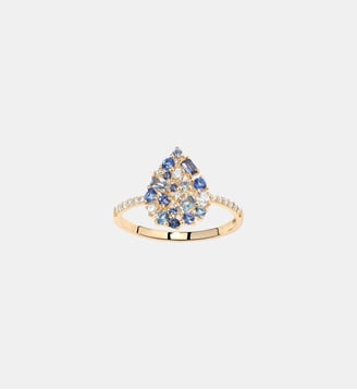Bague Paloma Bleue Or Jaune - PIAPARIS - Or jaune