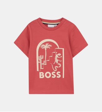 Tee-shirt manches courtes - BOSS Kidswear - Roseviolacee