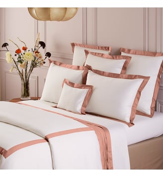 Housse de couette en satin - Yves Delorme - Santal