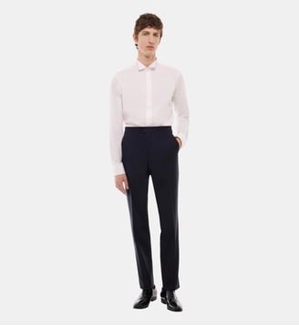 Pantalon de smoking à bande de satin - Fursac - Marine