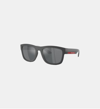 Lunettes de soleil Pillow PS 01ZS - Prada Linea Rossa - Caoutchouc gris