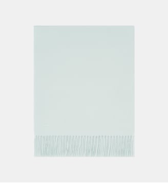 Echarpe à franges en cachemire    - Bompard - Vert pastel