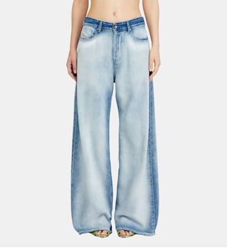 Relaxed Jeans Low Waist 1996 D-Sire - Diesel - Bleu clair