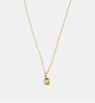 Collier à pendentif lettre G acier inoxydable - Balaboosté - Doré
