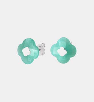 Puces, amazonite, or blanc - Morganne Bello - Or blanc