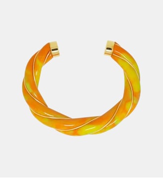 Jonc Diana Tie & Dye mango - Aurélie Bidermann - Orange
