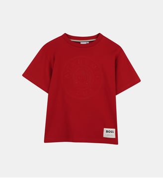 Tee-shirt manches courtes - BOSS Kidswear - Cherry red