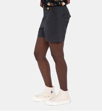 Short army - Schott - Bleu marine