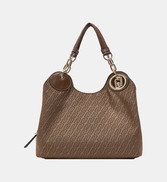 Sacoche moyenne en jacquard - Liu Jo - Beige