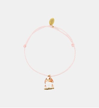 Bracelet corde rose lapin bélier - Les Néréides - Gris