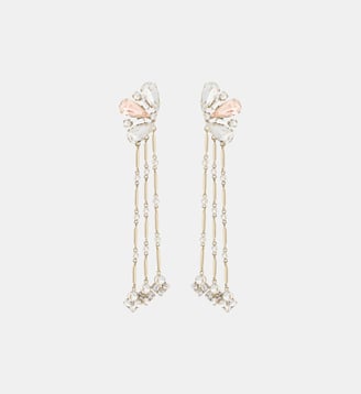Boucles d'oreilles bijou strass - Rabanne - Rose