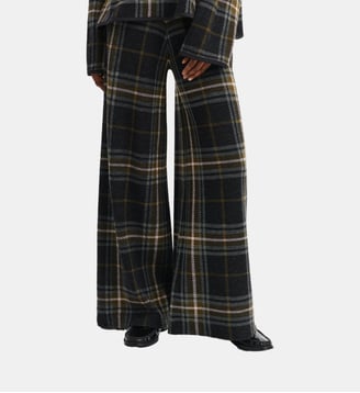 Pantalon tartan - Bompard - Charbon et olive