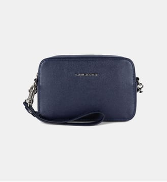 Pochette Delphino Lucas en cuir - Lancaster - Bleu foncé