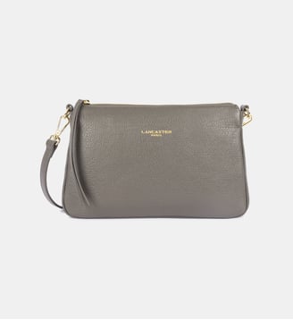 Pochette Dune en cuir - Lancaster - Gris clair