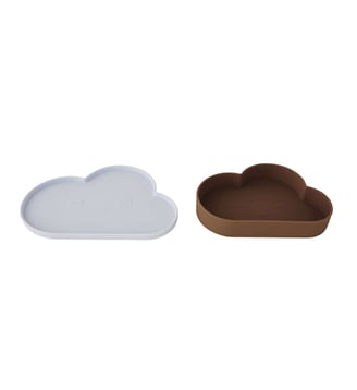 Assiette et bol en silicone motif cosmos - OYOY - Multicolore