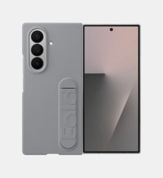 Coque Galaxy Z Fold 7 Gris avec support - Samsung - Gris