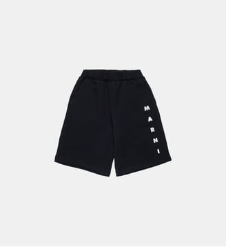 Short en molleton avec logo - Marni - Noir